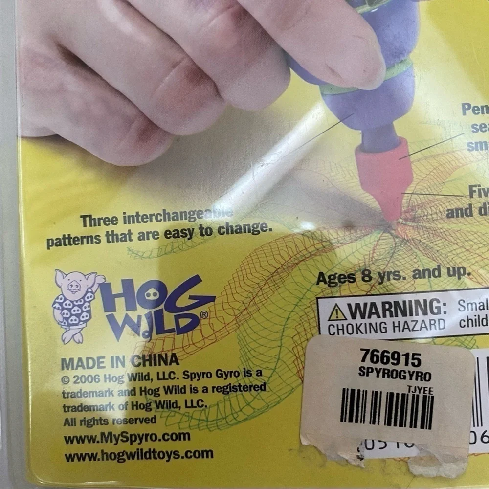 Hog Wild Spyro Gyro Artistic Motorized Stylus 3 Patterns Batteries Not Included